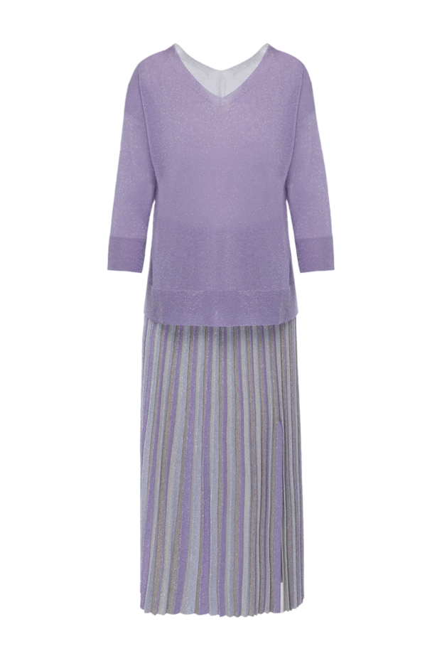 Costume with a skirt made of viscose and polyester for women purple - photo 1