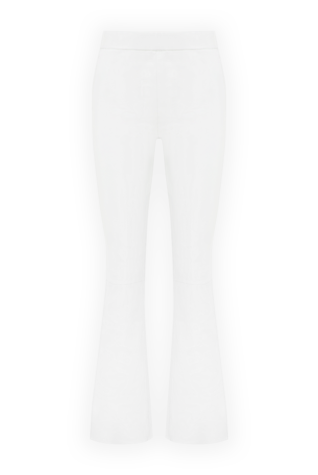 Max&Moi pants made of genuine leather for women white 178152 - photo 1
