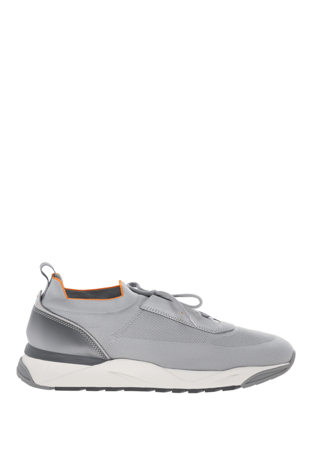 Santoni gray polyester sneakers for men 178214 - photo 1