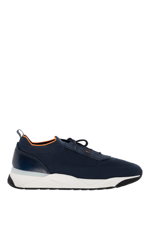 Santoni low-top sock sneakers in stretch fabric with nubuck accents 178216 - photo 1
