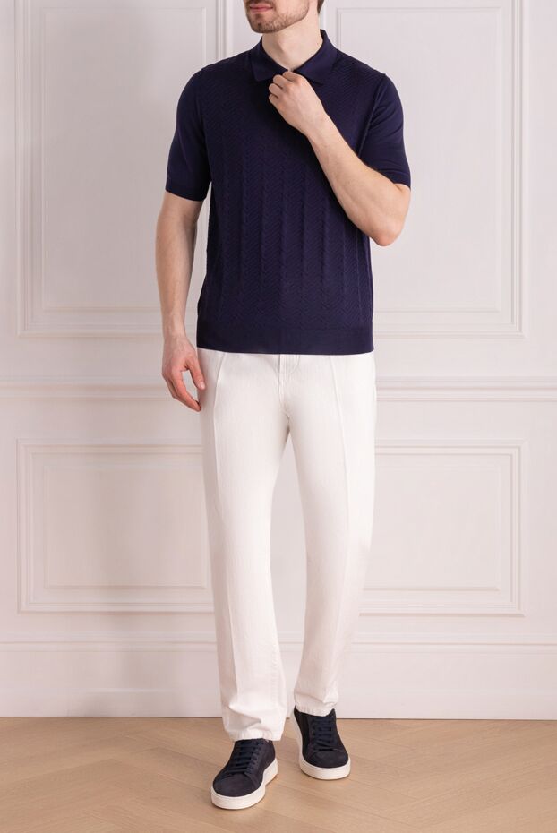 Brunello Cucinelli white cotton jeans for men 178292 - photo 2