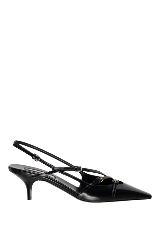 Miu Miu women's black genuine leather heels 178356 - photo 1