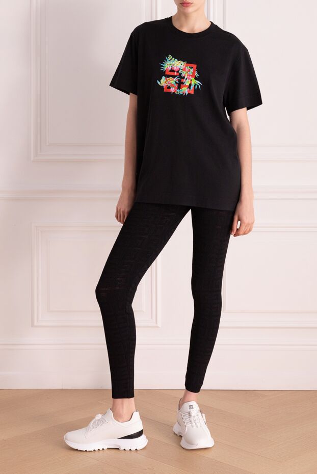 Givenchy шілтер үлгісі мен логотипі бар қара леггинстер
 178362 - фото 2