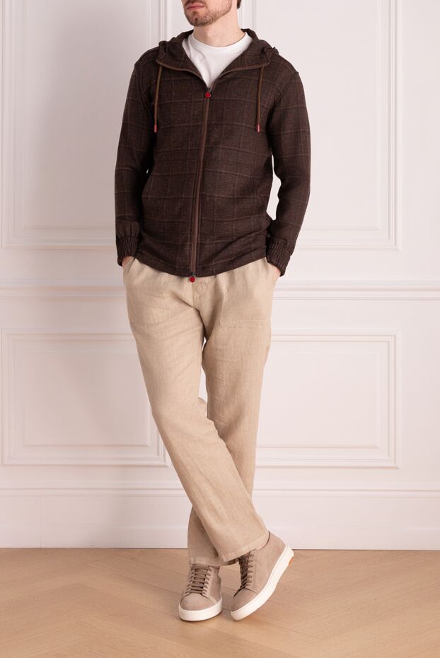 Kiton brown sports jacket for men 178404 - photo 2