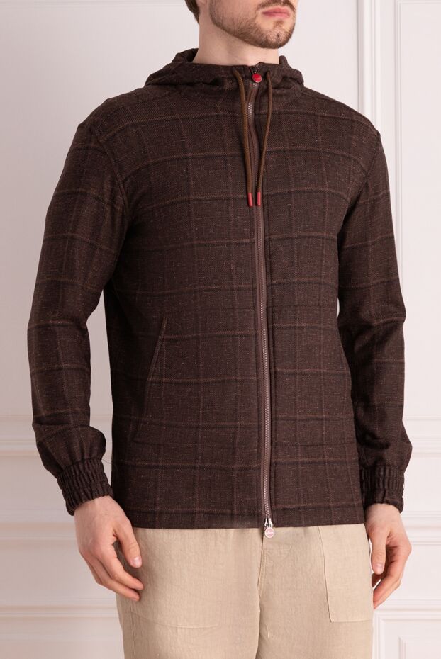 Kiton brown sports jacket for men 178404 - photo 3