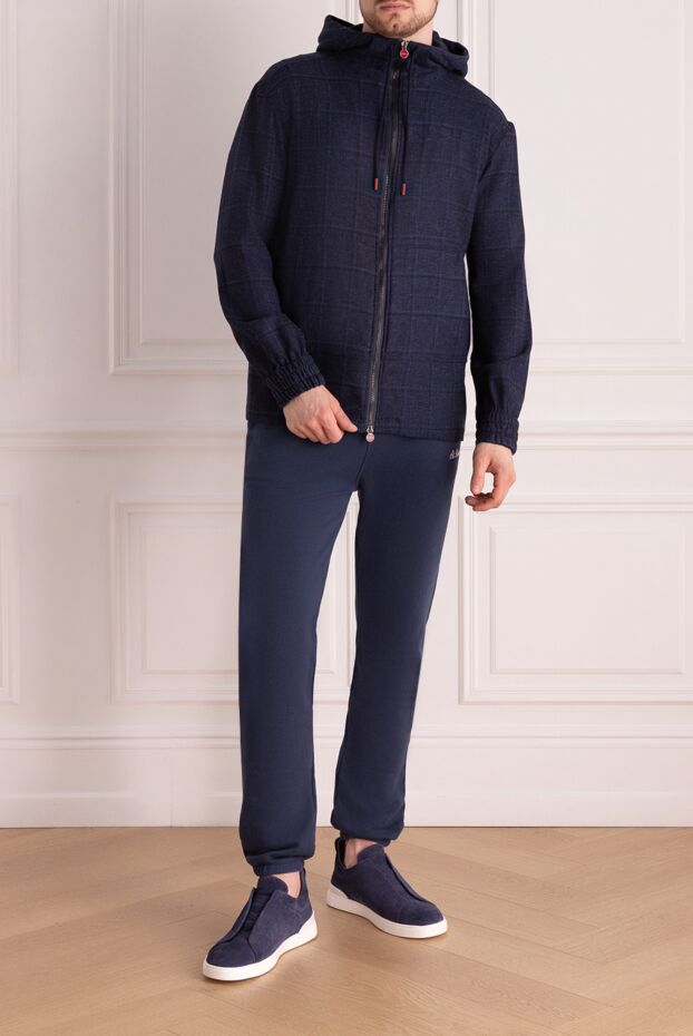 Kiton men's sporty blue jacket 178405 - photo 2