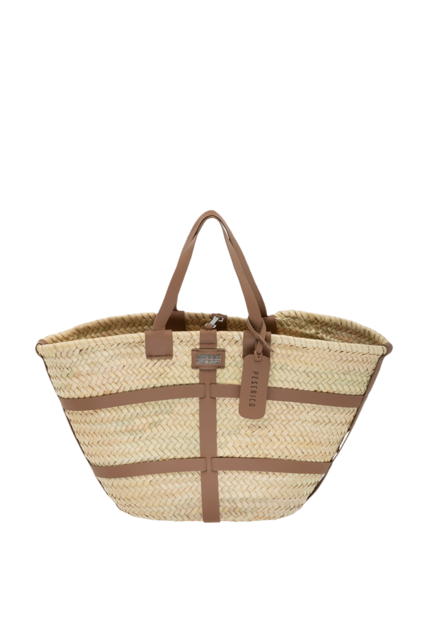 Peserico beige women's straw bag 178543 - photo 1