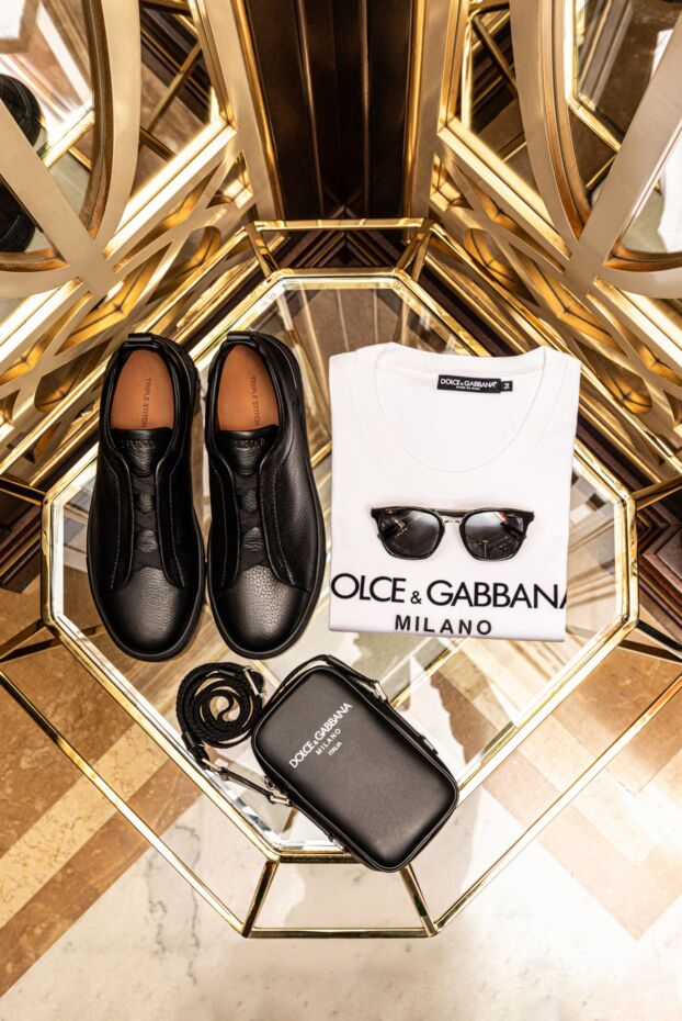 Dolce & Gabbana футболка мужская белая с крупным логотипом из хлопка 178579 - фото 2