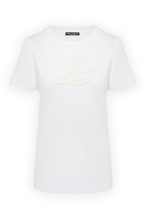 Dolce & Gabbana лаконичная футболка с фактурным логотипом на груди
178585 - фото 1