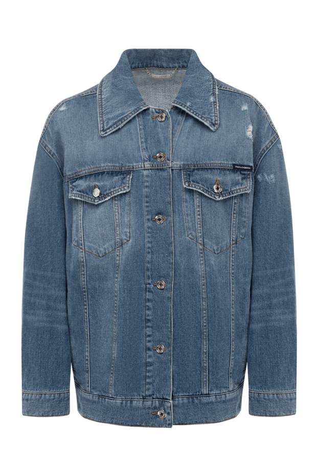 Dolce & Gabbana әйелдерге арналған көк мақта джинсы курткасы 178592 - фото 1