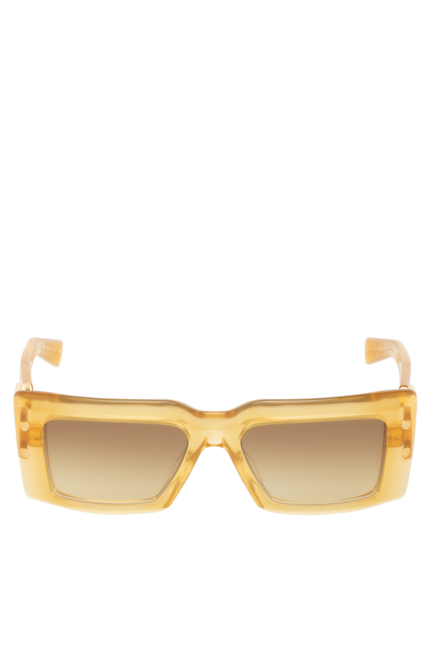 Balmain women's yellow plastic sunglasses for sun protection 178638 - photo 1