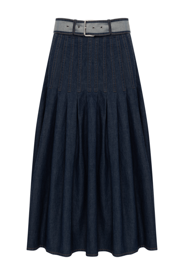 Dior джинсовая юбка из хлопка синяя женская 178652 - фото 1