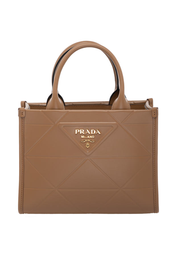Prada қоңыр әйелдердің шынайы былғары сөмкесі 178672 - фото 1