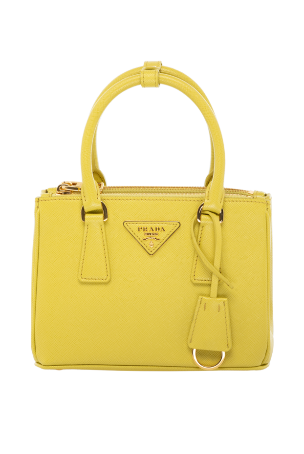 Prada сары әйелдердің шынайы былғары сөмкесі 178692 - фото 1