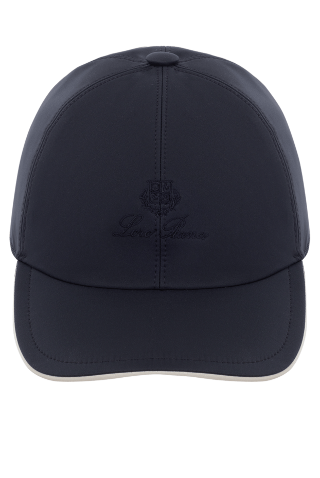 Loro Piana кепка из полиэстера мужская синяя 178716 - фото 1
