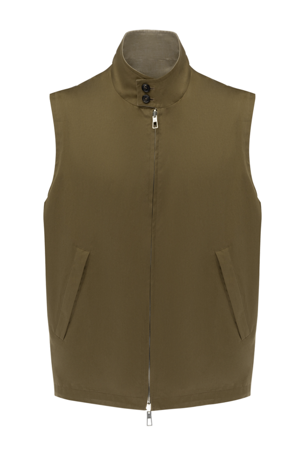 Loro Piana жилет из хлопка коричневый мужской 178719 - фото 1