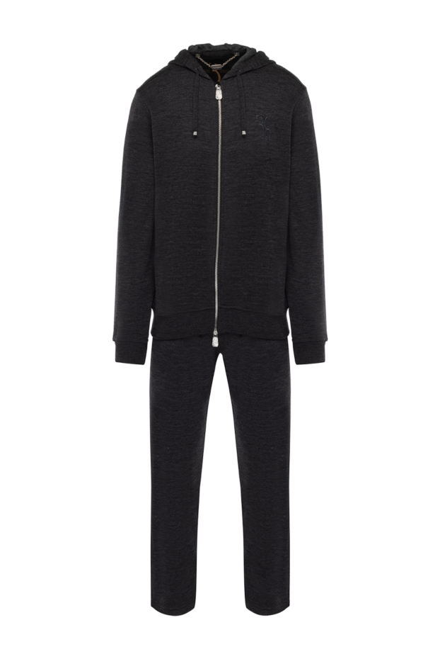 Billionaire gray men's walking suit made of cashmere and silk 178782 - photo 1
