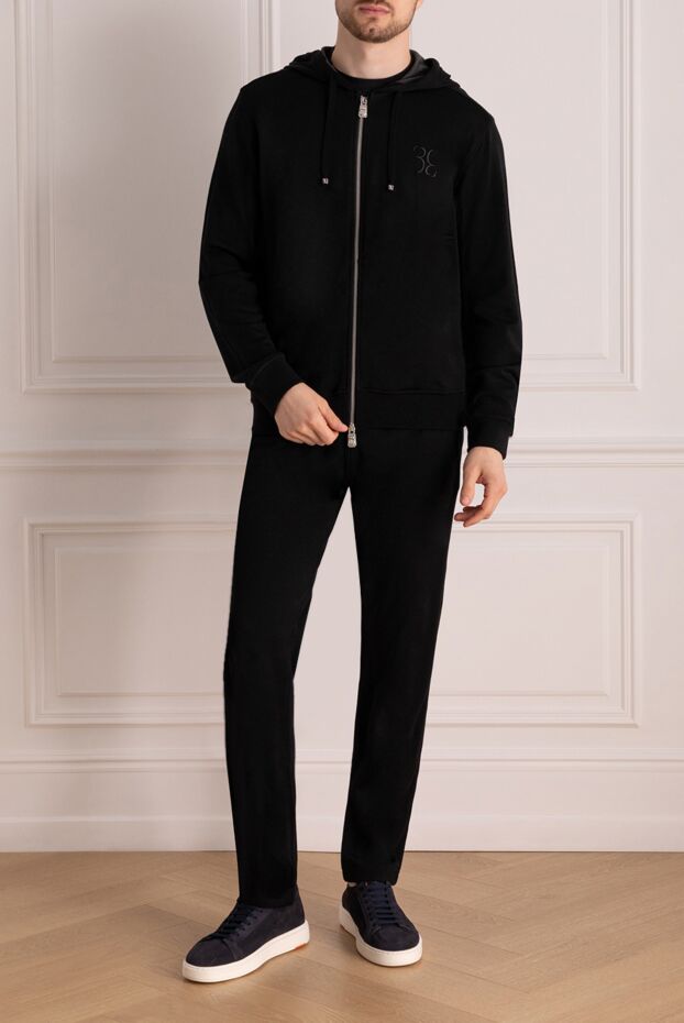 Billionaire black men's walking suit made of cashmere and silk 178783 - photo 2