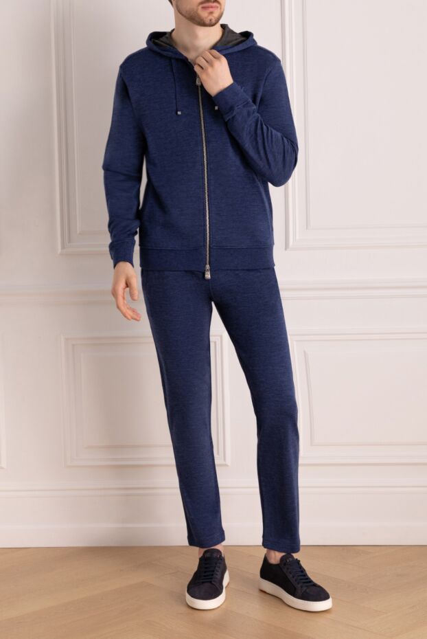 Billionaire a dark blue cashmere and silk tracksuit 178788 - photo 2