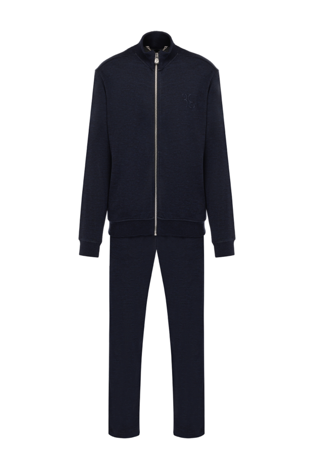 Billionaire dark blue knitted cashmere suit with added silk
178789 - photo 1