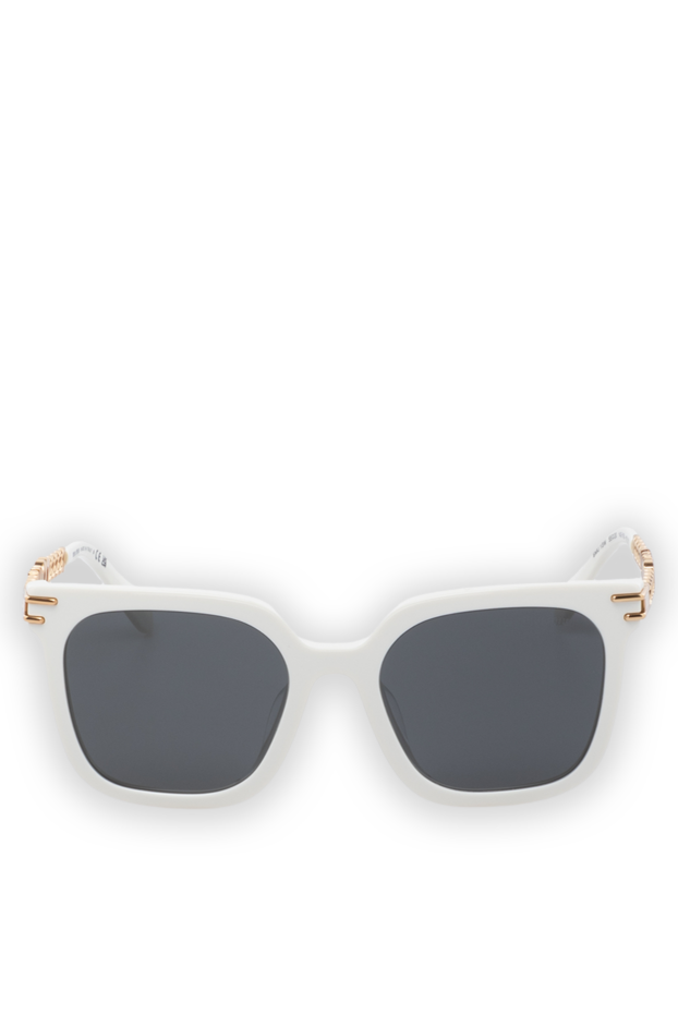 Miu Miu women's white glasses with a chunky frame and gold trim
178799 - photo 1