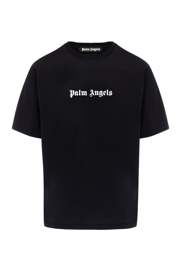 Palm Angels футболка мужская чёрная с большим логотипом 178818 - фото 1