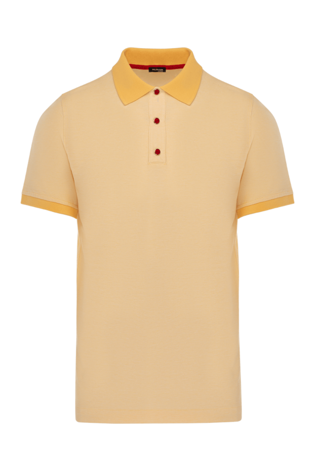 Kiton polo for men yellow made of cotton 178895 - photo 1