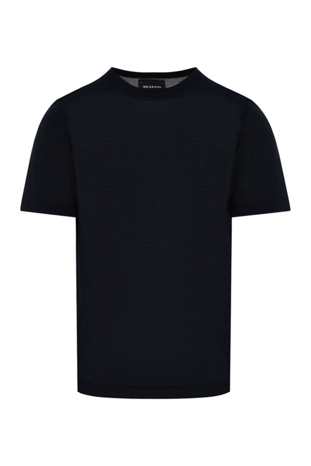 Kiton қара ерлерге арналған мақтадан жасалған футболка 178921 - фото 1