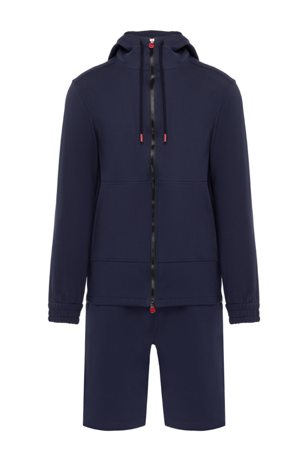 Kiton қою көк мақтадан жасалған сыдырмалы капюшон және шорт жиынтығы
179101 - фото 1