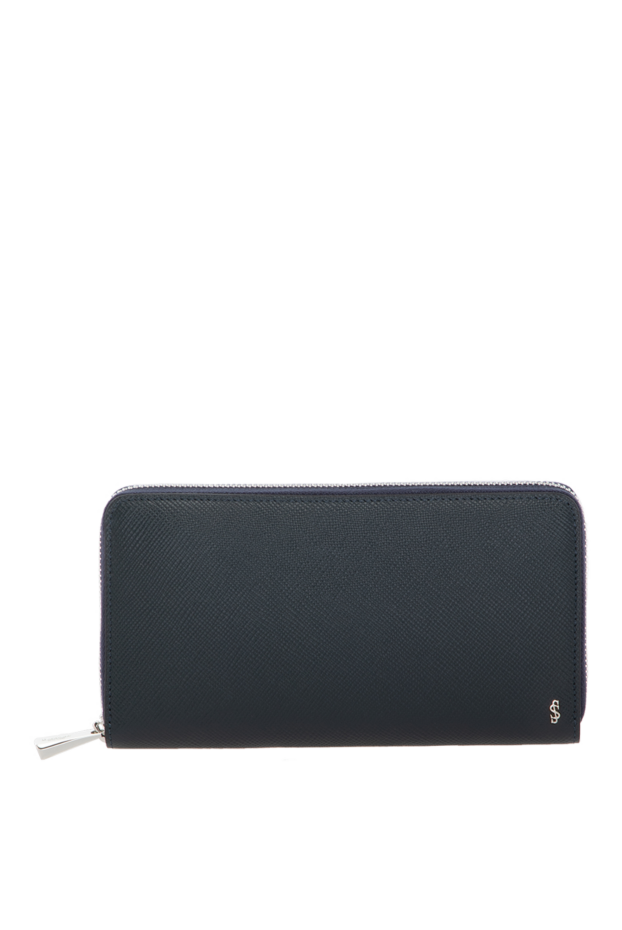Serapian evoluzione men's blue calfskin zip wallet 179142 - photo 1