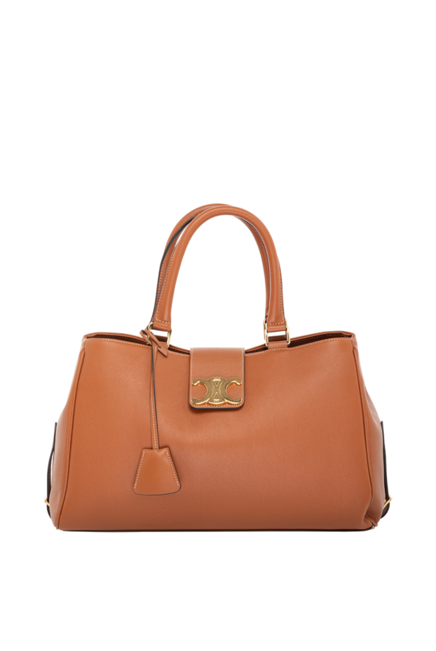 Celine women's red leather bag with rigid handles and the triomphe logo
179160 - photo 1