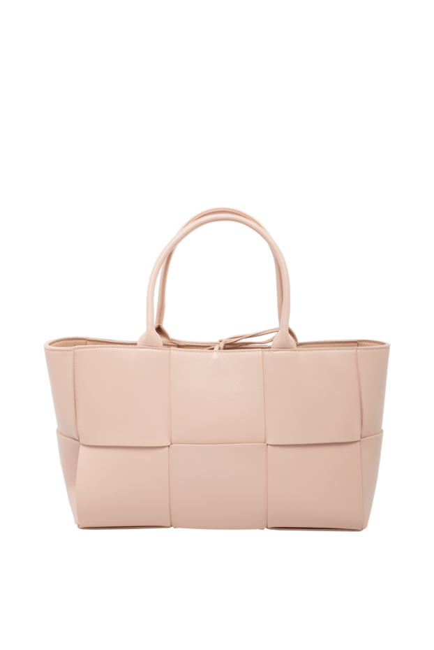 Bottega Veneta женская розовая сумка-тоут andiamo
из кожи ягненка 179223 - фото 1