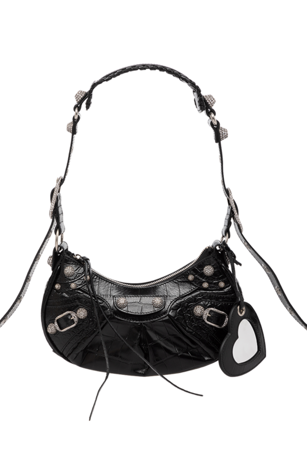 Balenciaga женская черная сумка через плечо le cagole xs 179238 - фото 1