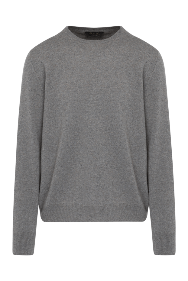 Loro Piana кашемировый джемпер мужской базовый серого цвета
179285 - фото 1