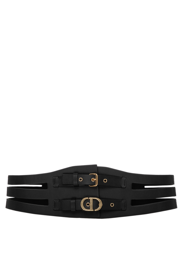 Dior black leather corset belt with double buckle and shaped fit
179318 - photo 1