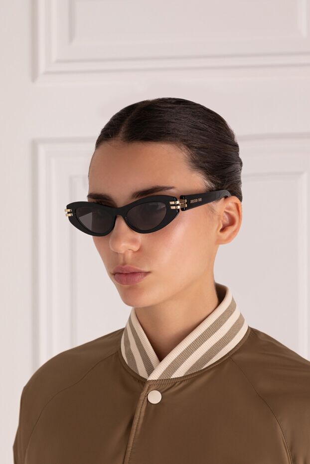 Dior алтын екпіні бар әйелдер ретро-футуристік күннен қорғайтын көзілдірік
 179332 - фото 3