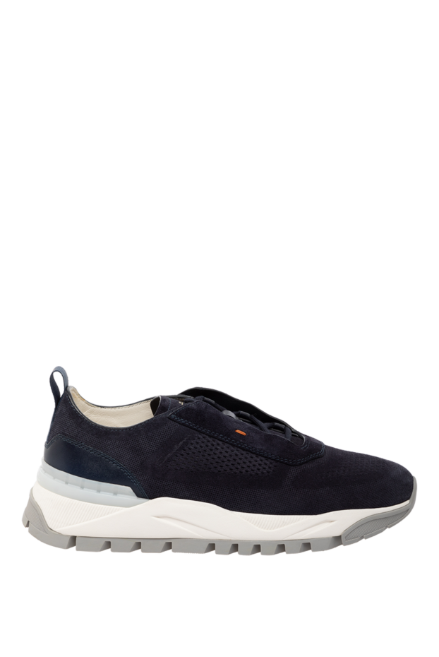 Santoni men's blue sneakers with perforations and rubber soles
179338 - photo 1