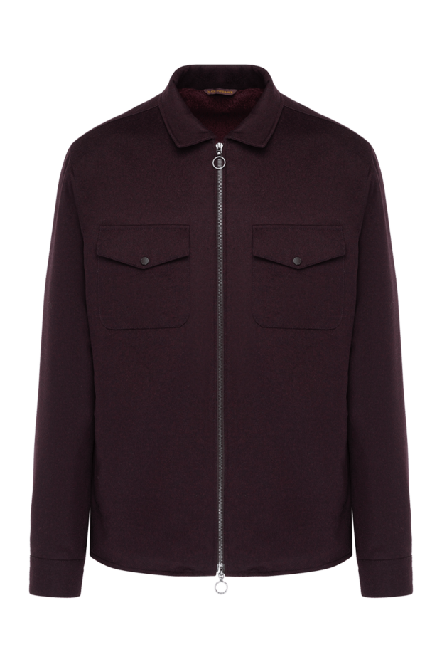 Seraphin men's burgundy cashmere fur jacket 179399 - photo 1