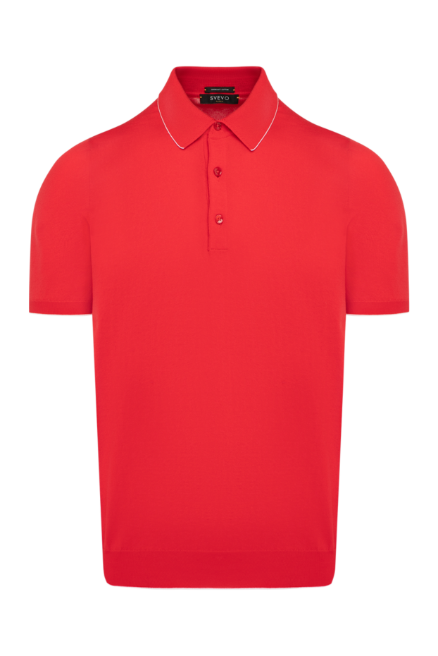 Svevo polo shirt in a rich red shade with a classic collar 179478 - photo 1