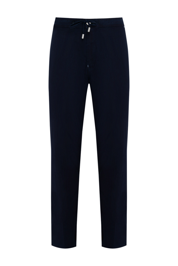 Scissor Scriptor men's dark blue straight-leg jeans with elastic waistband 179607 - photo 1