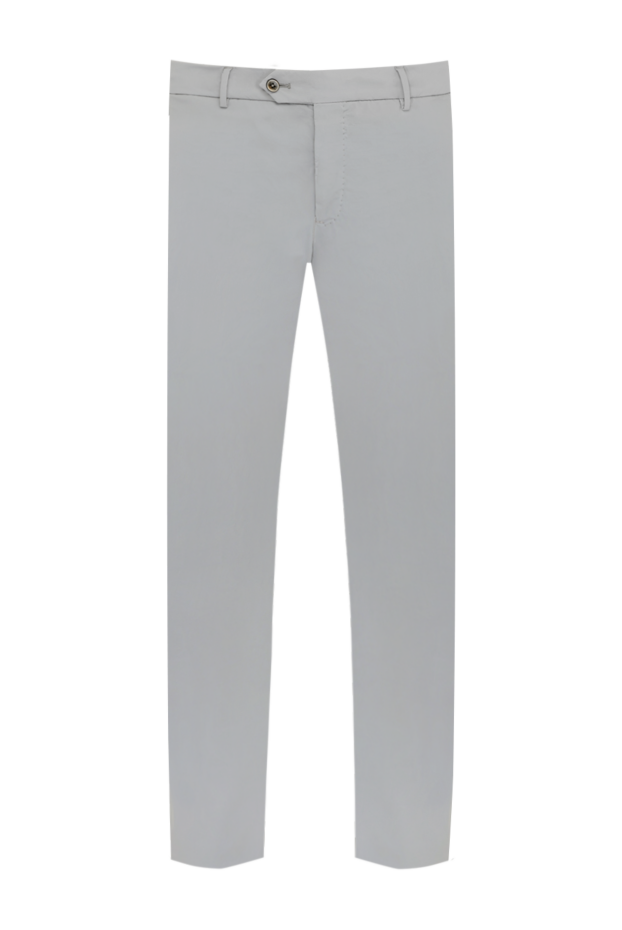 PT01 (Pantaloni Torino) мужские брюки классические светло-серые из легкой ткани 179620 - фото 1