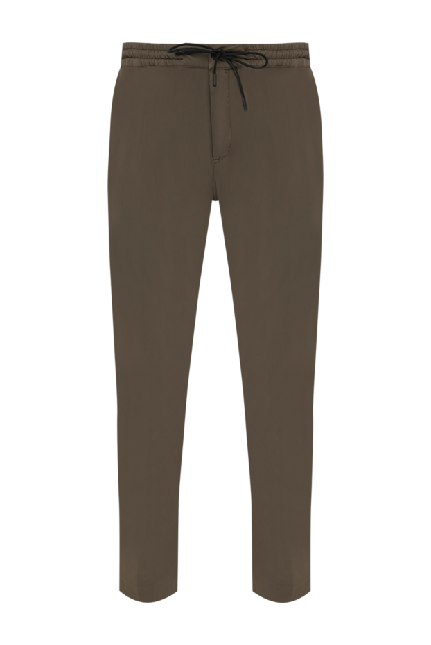 PT01 (Pantaloni Torino) брюки мужские коричневые из полиамида и эластана 179621 - фото 1