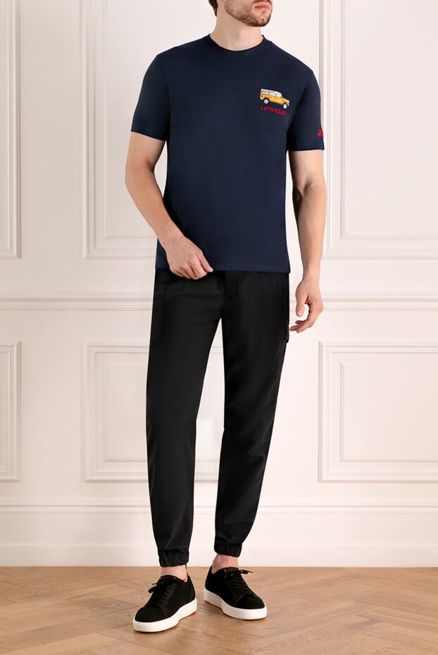 PT01 (Pantaloni Torino) black men's joggers made of lightweight material with a comfortable fit and drawstring
179622 - photo 2
