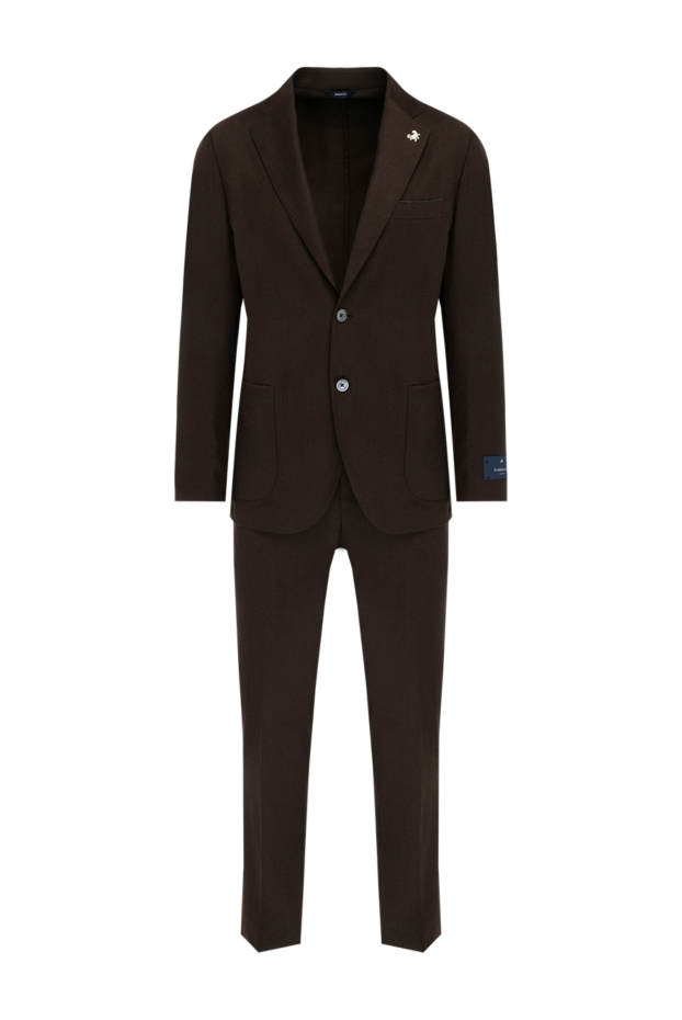 Tombolini brown wool suit for men 179629 - photo 1