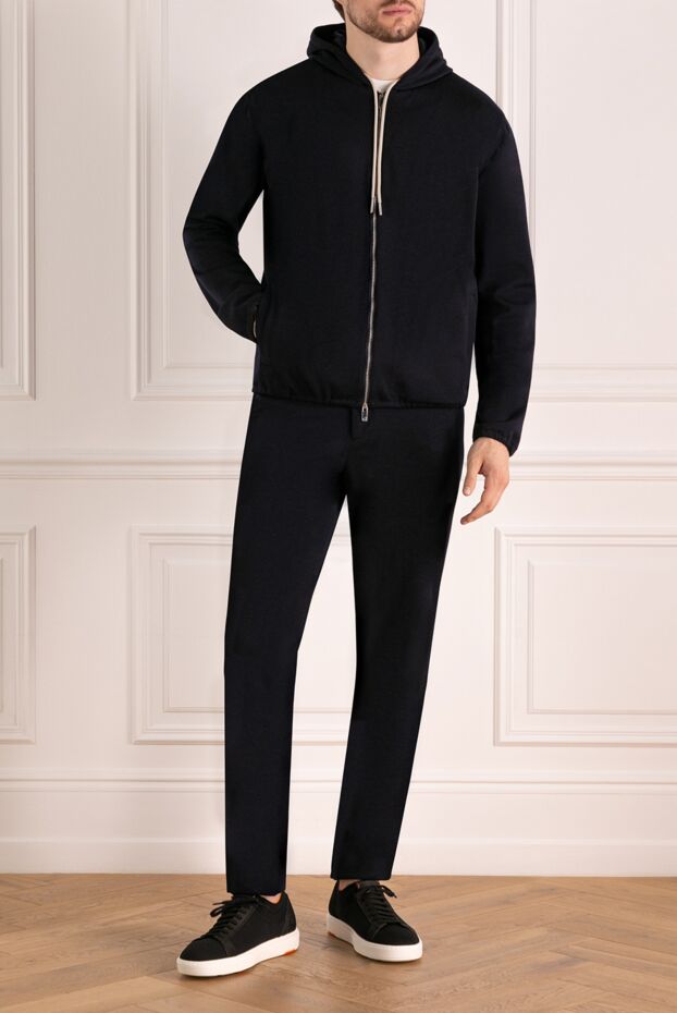Tombolini blue walking suit made of wool and polyamide 179630 - photo 2