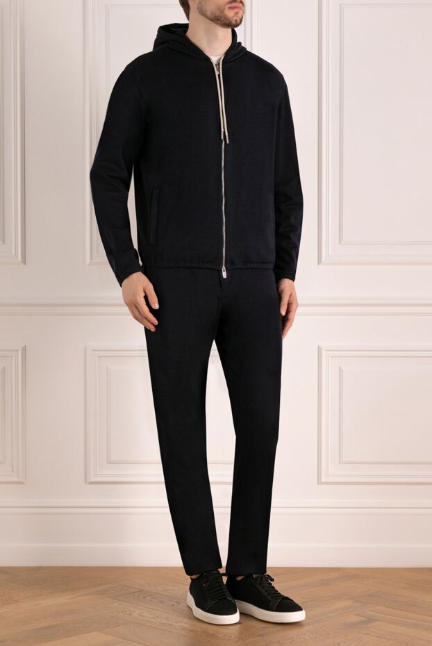 Tombolini blue walking suit made of wool and polyamide 179630 - photo 3