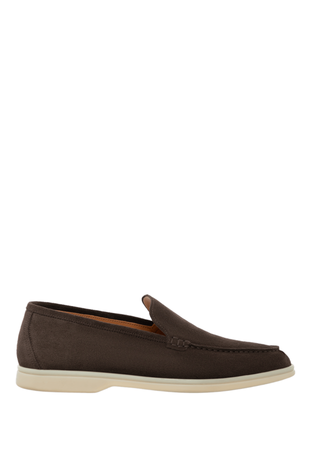 Cesare di Napoli brown men's suede loafers 179636 - photo 1