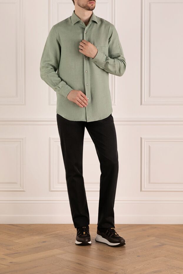 Black skinny jeans with a glossy dark button - photo 2