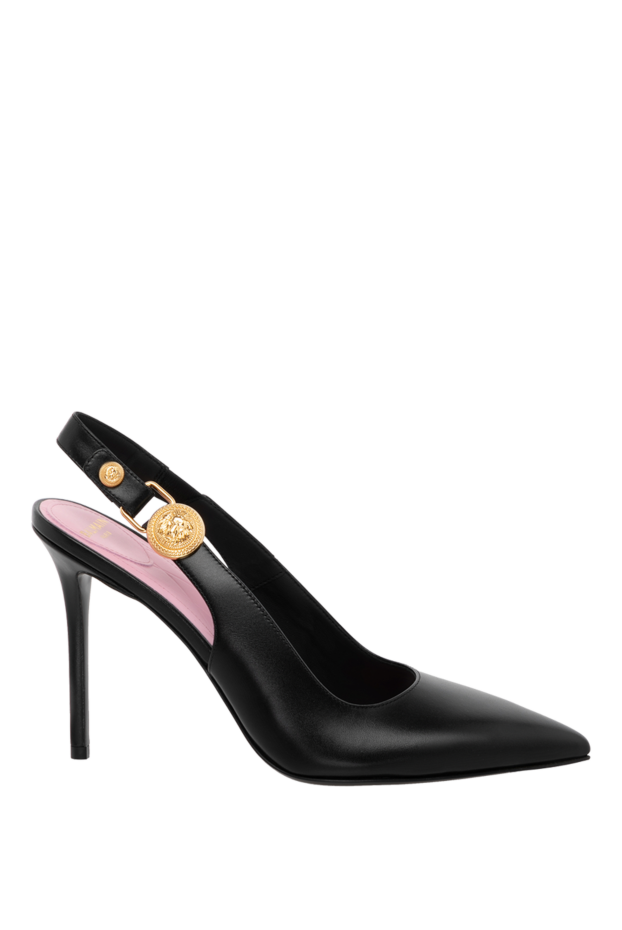 Balmain eva leather stiletto heel pumps with accent medal and pink insole
179740 - photo 1