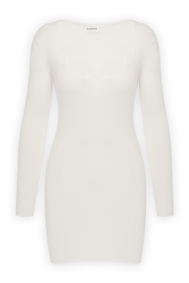 P.A.R.O.S.H. вискозадан тігілген, текстуралы тоқылған және жұмсақ тігілген шағын көйлек 179783 - фото 1